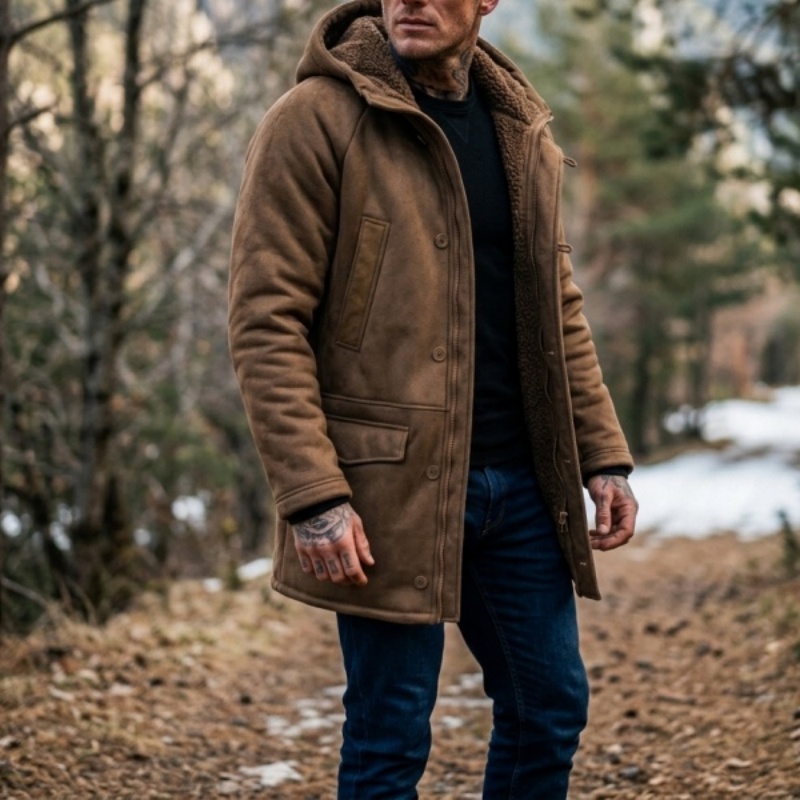 New Men's Faux Fur Lined Hoode - Hunting Outdoor Wear review and price