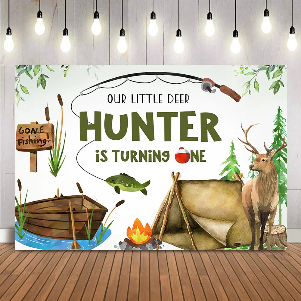 Hunting Fishing Birthday Backd - Hunting Outdoor Background review and price